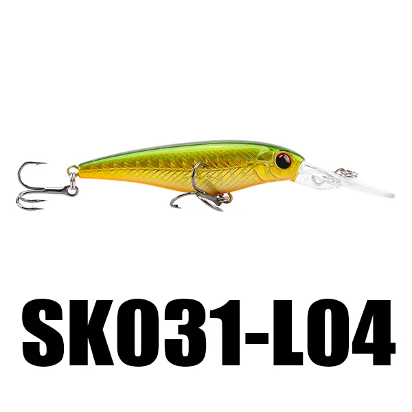 Цвет: желтый SeaKnight SK031 1 шт. Suspending Minnow 5,9 г 60 мм 1,2 м прижимная приманка с язычком, для мелкой рыбы 3D глаза Розничная приманка озеро, речная Рыбалка - Цвет: Цвет: желтый