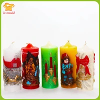 lxyy christmas candle mould household decoration candle moulds religious holiday candle silicone molds