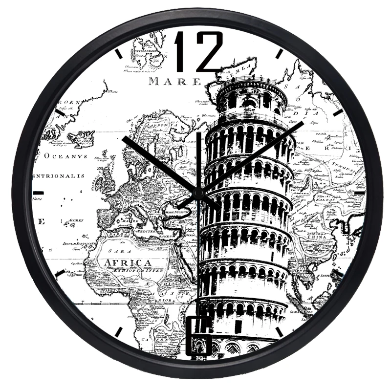 Настенные часы в римском стиле Пизанская башня сувенирный магазин магазин|clock