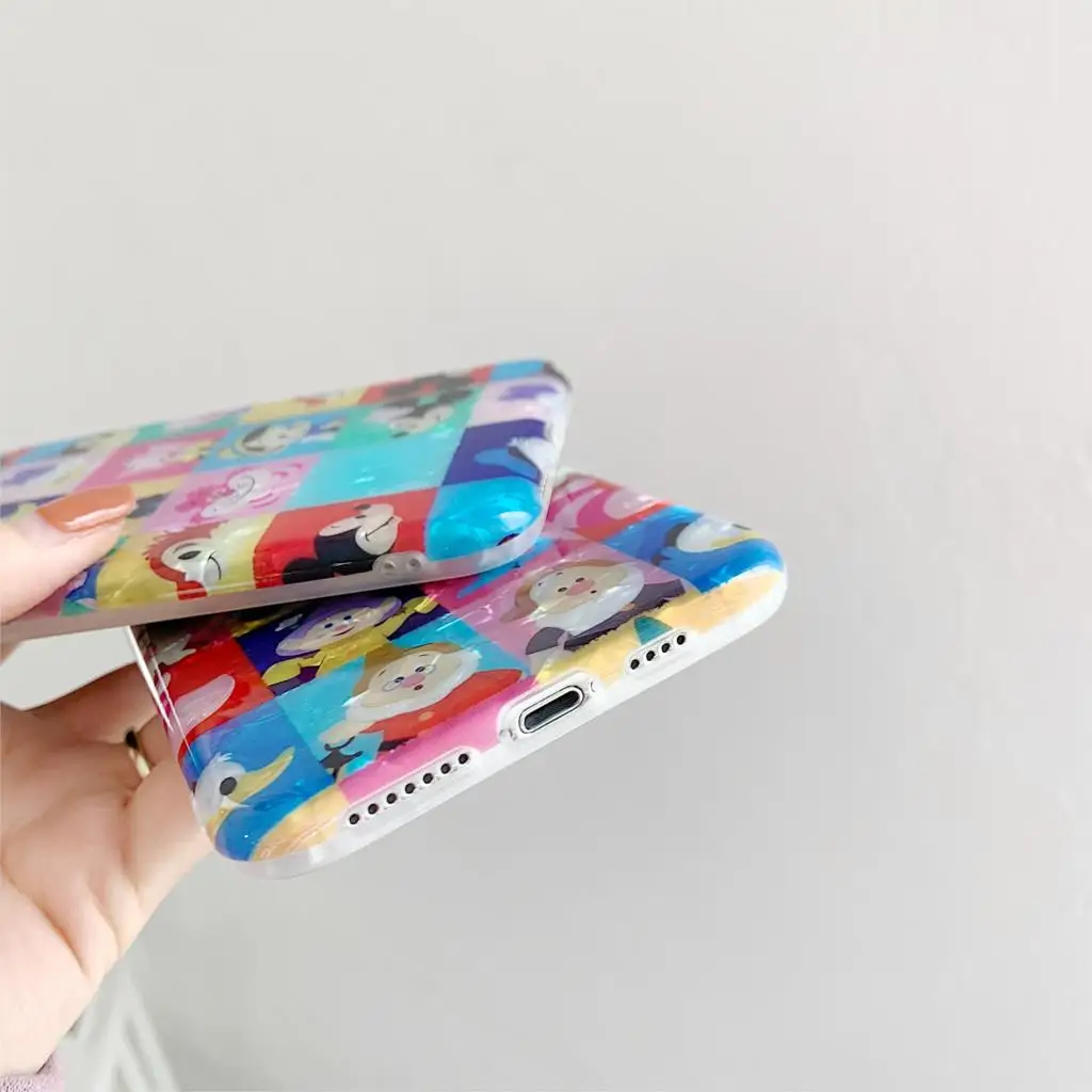 Чехол для iPhone 7 Seven Dwarfs мультфильм Микки чехол X XR XS Max 6 6S 8 Plus 10 Роскошный мягкий TPU