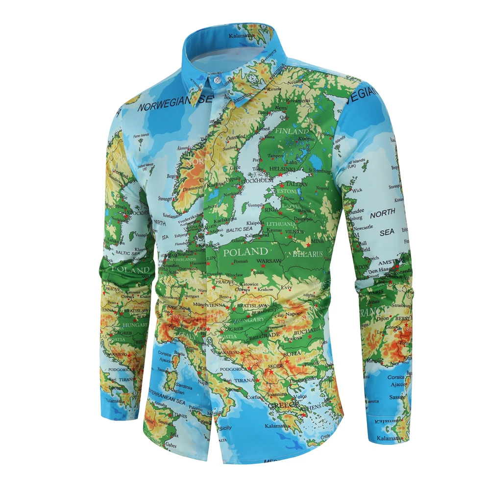 Мужская гавайская рубашка мужская повседневная camisa masculina пляжные рубашки с