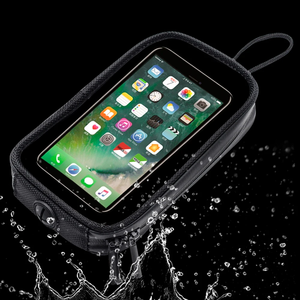 WOSAWE Magnetic Motorcycle Tank Bag Mobile GPS Navigation Holder Bags Waterproof Touch Screen Motorbike Front Tube Phone Package