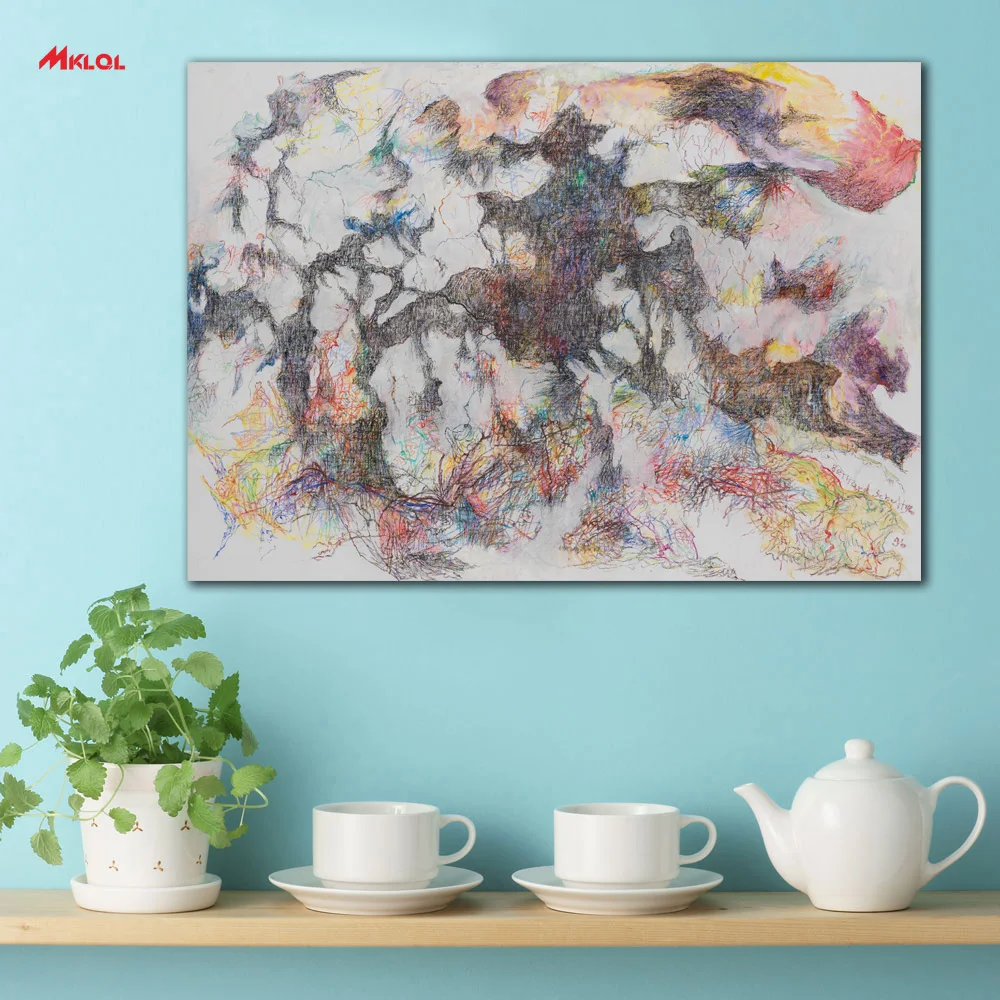 

Art BERNARD SCHULTZE-Wirrnis der Sprachen Painting For Living Room Home Decoration Oil Painting On Canvas Wall Painting no fram
