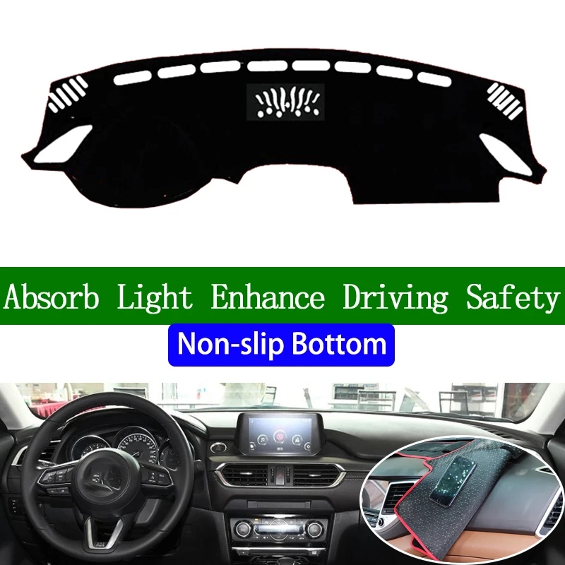 

For mazda atenza 2017 2018 2019 Non-slip Bottom Dashboard Cover Car Decals Car Stickers Interior Car Accessories