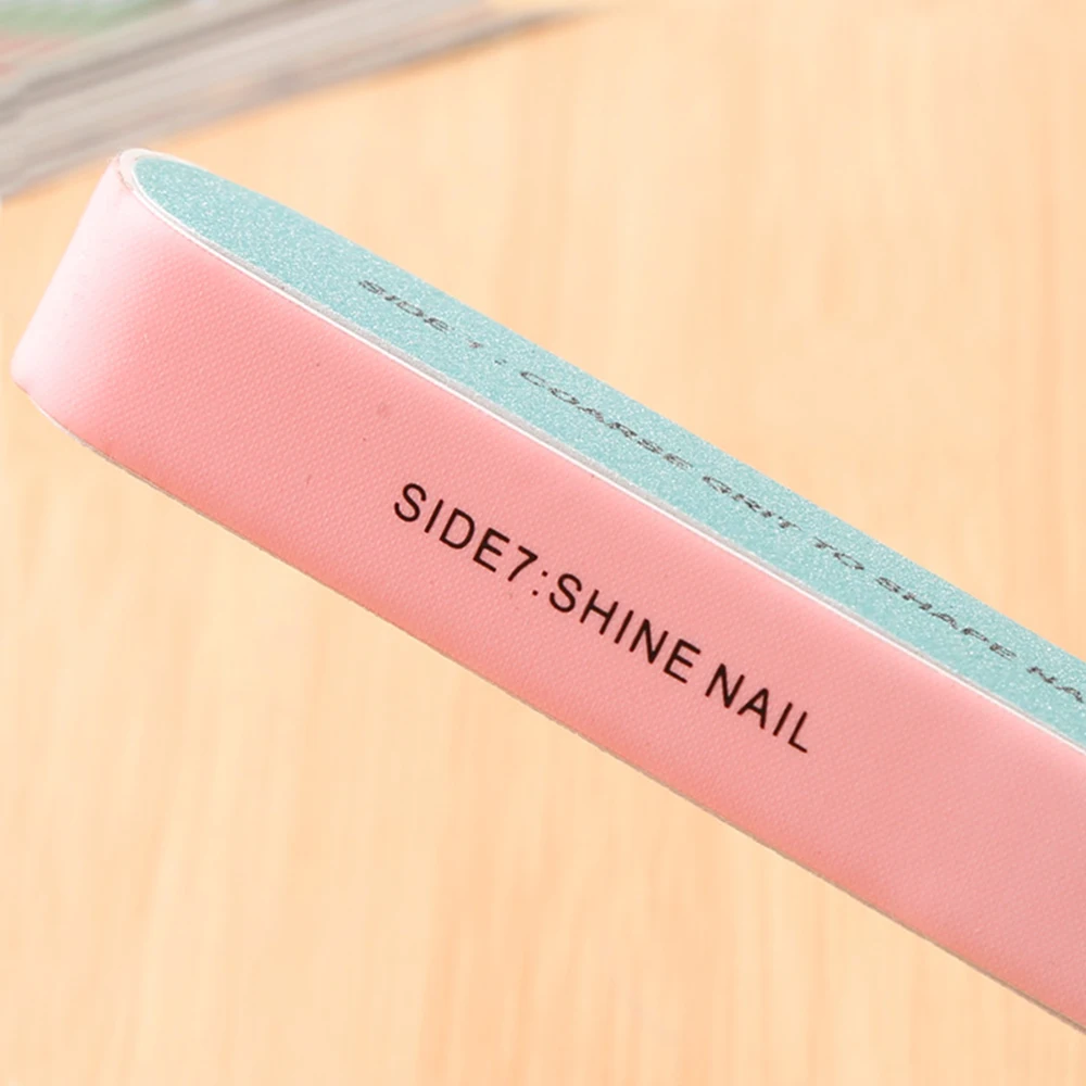 

Hot Sale Nailfiles Brush Durable Buffing 1pcs Side 7 Polishing Nails File Nail Art Tool Sanding UV Gel Polish Tools Random Color