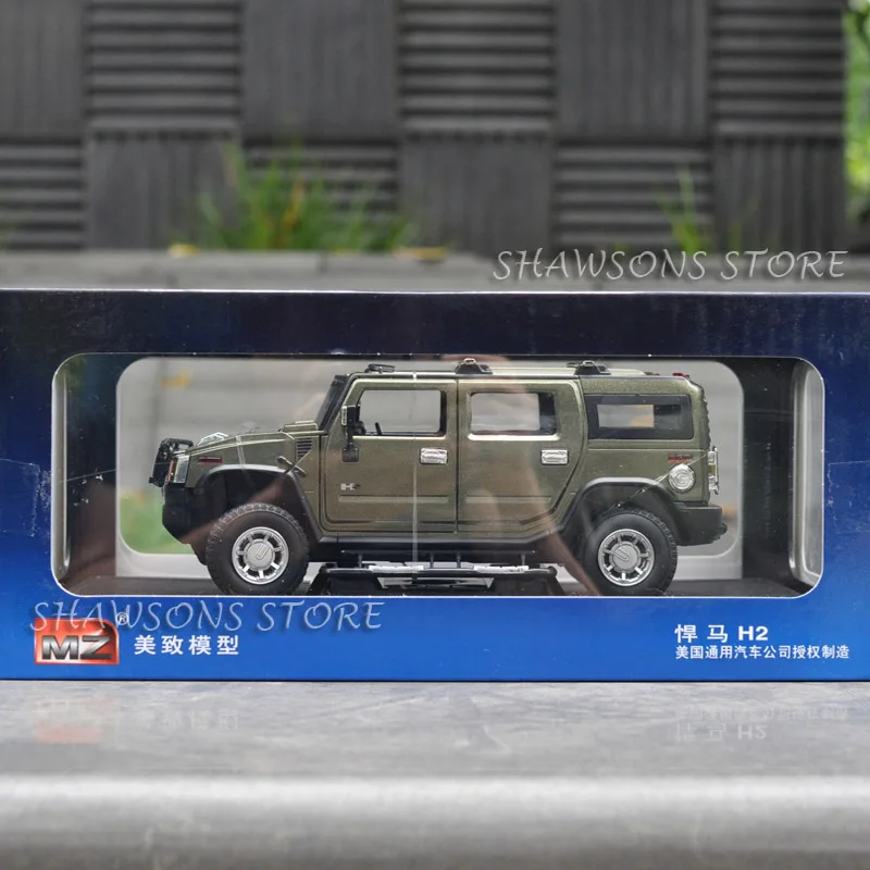 Литая модель автомобиля игрушки 1:24 для HUMMER H2 SUV автомобиль Реплика коллекция