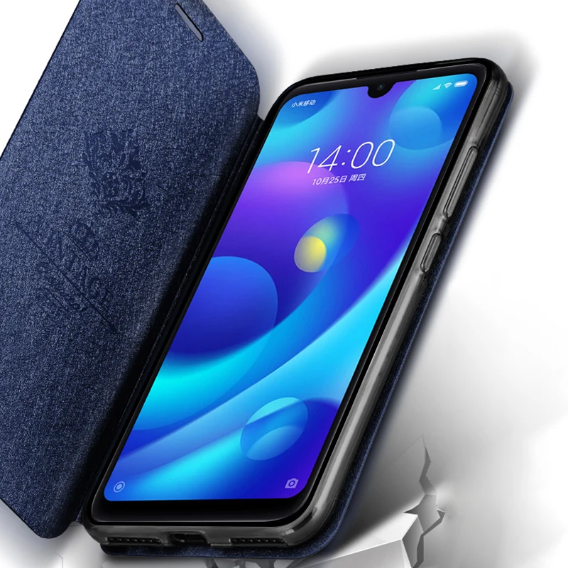 Чехол-книжка для Xiaomi play кожаный мягкий силиконовый чехол Mofi xiaomi чехол-подставка mi
