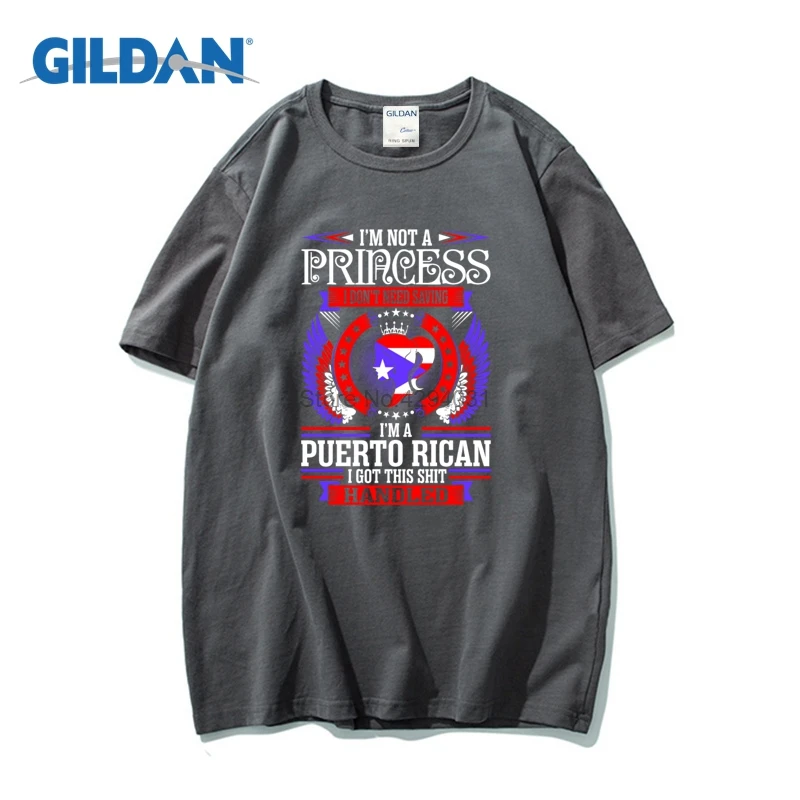 Im Not Princess Puerto Rican T-Shirts 2018 For Man Light Black T Shirts Clothes Custom Tee Shirt Design | Мужская одежда