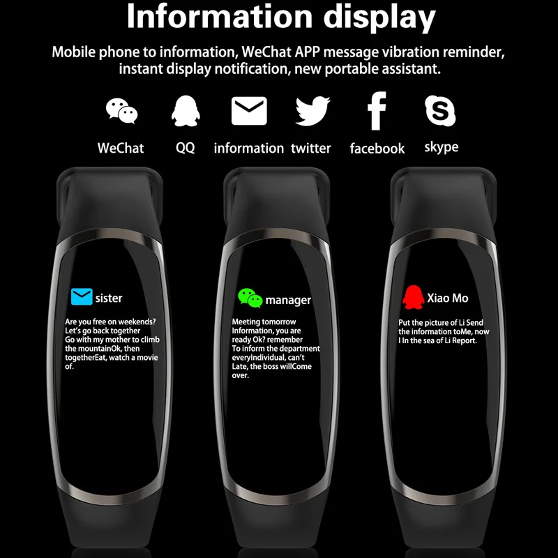 Смарт-браслет R16 Android IOS пульсометр монитор сна кровяное давление фитнес-трекер