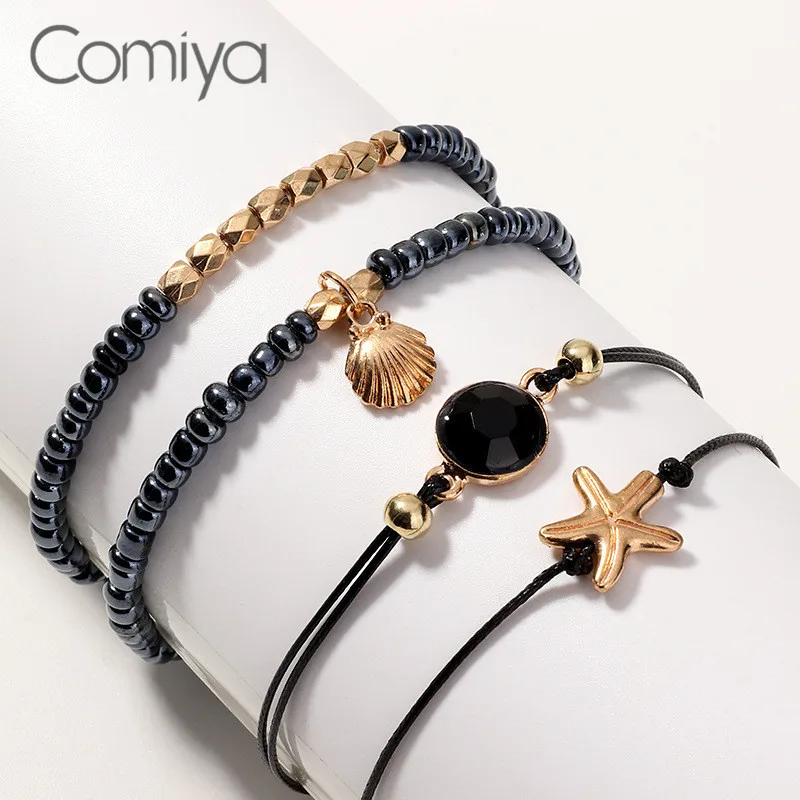 Comiya цинковые технические наборы для женщин ракушки Seastar Подвески корейский