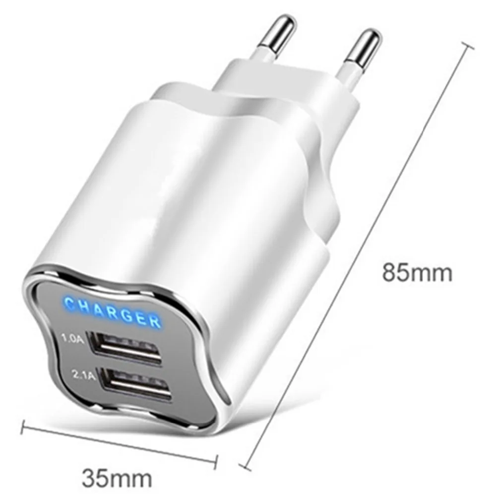 SOONHUA портативный 5 в 2 А USB Белый Универсальный адаптер для быстрой зарядки