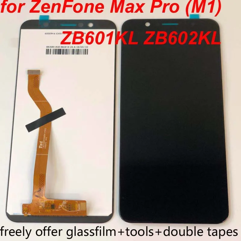 Без битых пикселей 5,9" ЖК-дисплей для Asus ZenFone Max Pro(M1) ZB601KL ZB602KL сенсорная панель, стеклянный экран, дигитайзер в сборе+ рамка