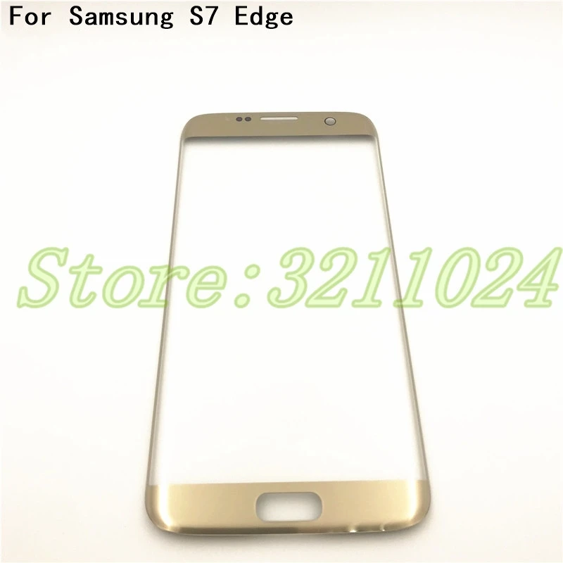 Стеклянный объектив для Samsung Galaxy S7 edge G935 G935F G935FD + логотип|front glass|glass lenssamsung touch panel |