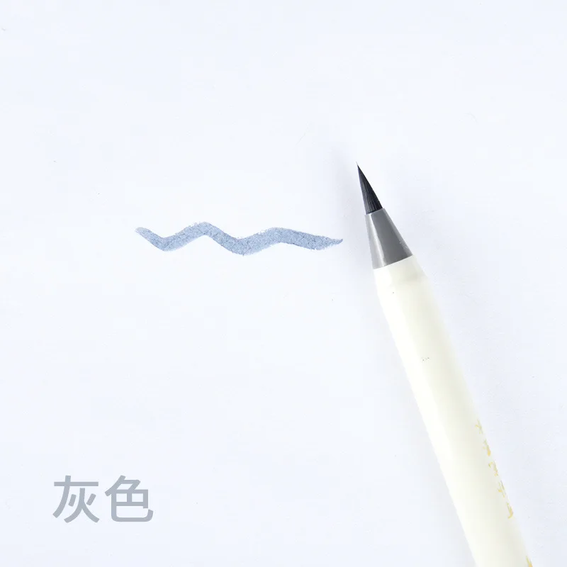 K 1 шт. мягкая кисть каллиграфия ручка Акварельная маркер кисть Fineliner художественные маркеры мультяшный Дизайн Эскиз манга графическое рисование - Цвет: K