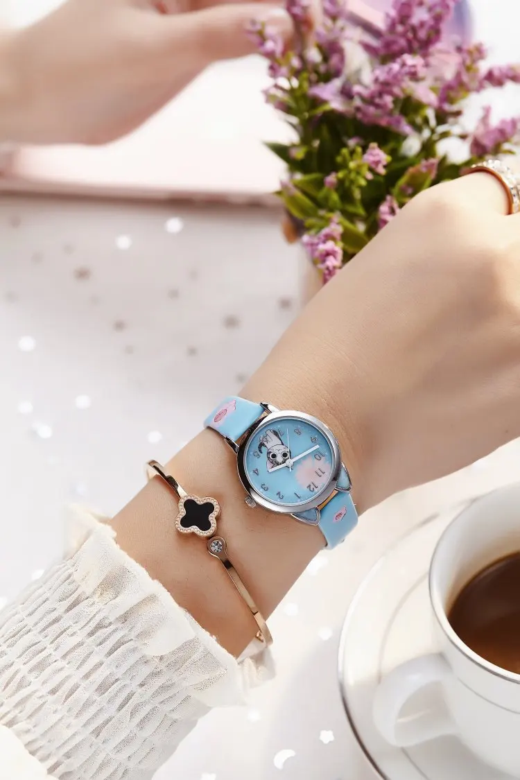 Часы с рисунком hello kitty, детские наручные часы с кожаными ремешками для девочек, детские кварцевые часы hello kitty, милые часы Montre Enfant