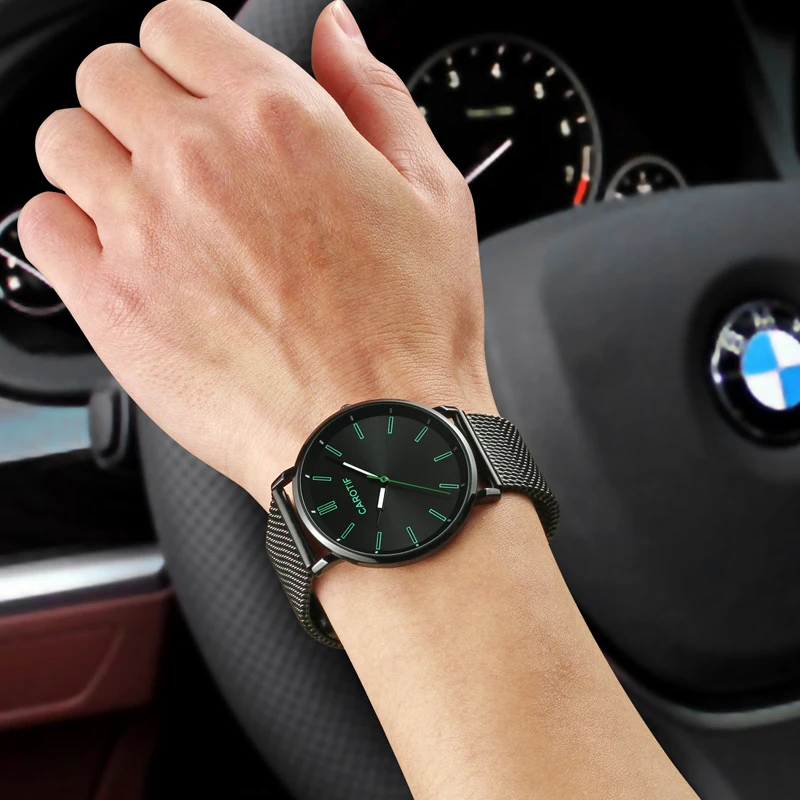 

Роскошные деловые повседневные кварцевые наручные часы carotive Waterproo для мужчин