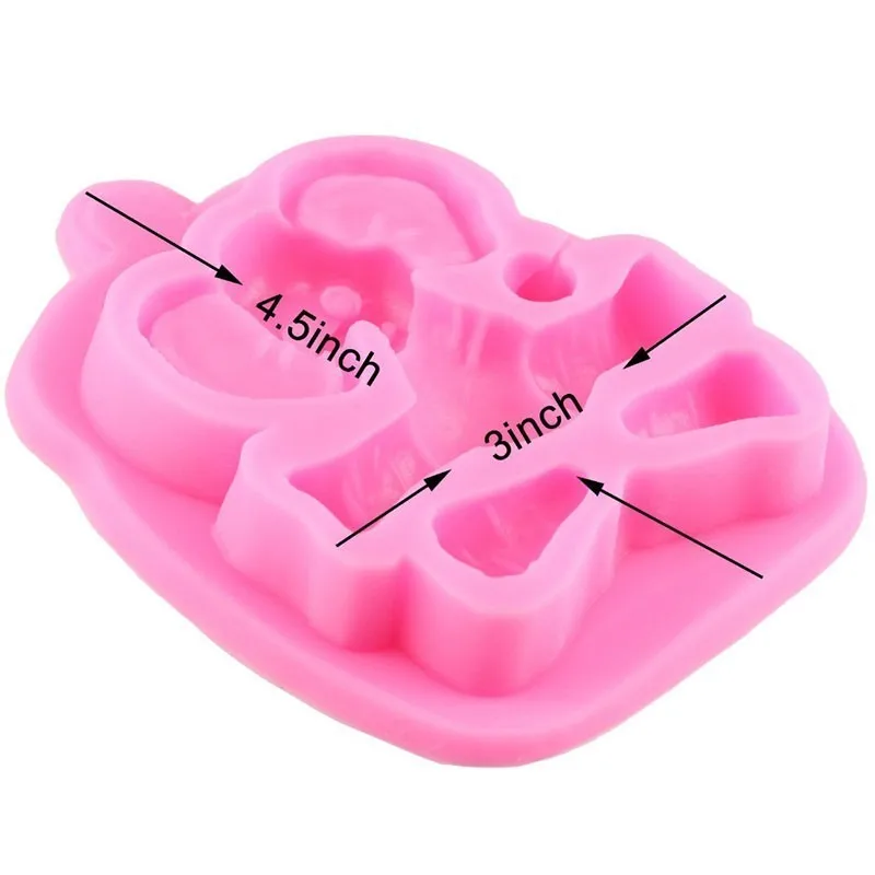 3D слон Силиконовая форма животных Кекс Topper инструменты для украшения тортов из