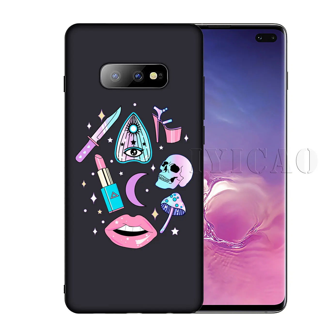 IYICAO Girly Pastel Witch Goth Мягкий силиконовый чехол для телефона Samsung Galaxy S20 Ultra S10 Lite S9 S8 Plus S6