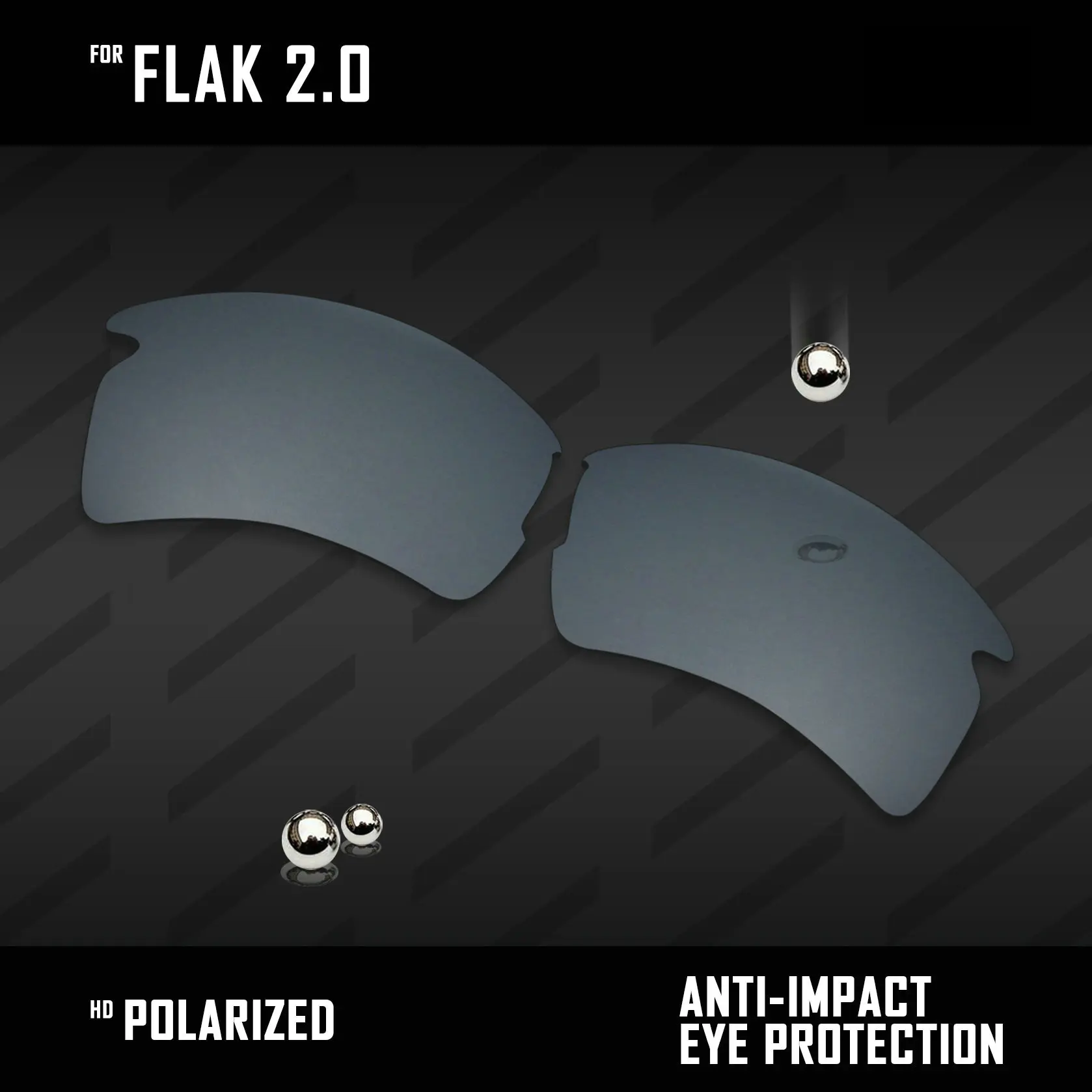 Замена линз OOWLIT для солнцезащитных очков Oakley Flak 2 0 OO9295 Поляризованные-разные