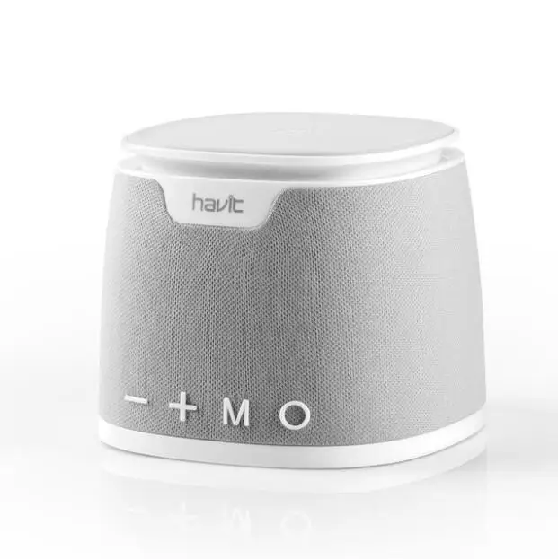 HAVIT-M1 Bluetooth Динамик Беспроводной Зарядное устройство бас Динамик с Qi зарядного устройства Функция для IPhone X/8/8 P samsung Xiaomi Nokia - Цвет: White