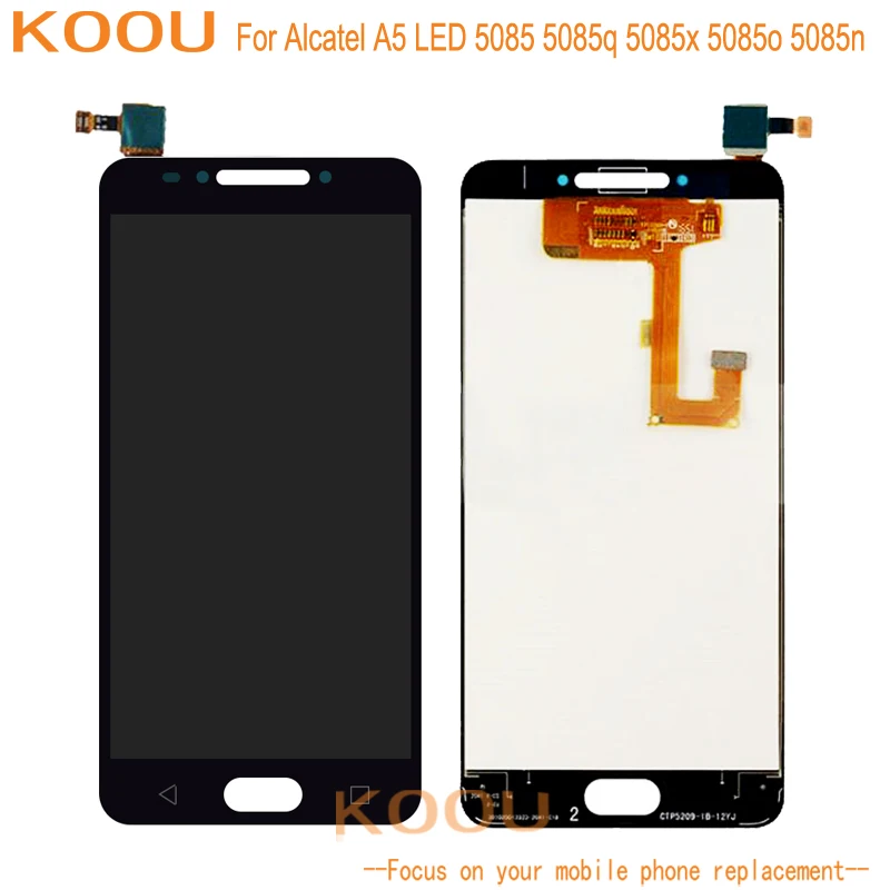 ЖК дисплей для Alcatel A5 LED 5085 5085q 5085x 5085o 5085n кодирующий преобразователь сенсорного