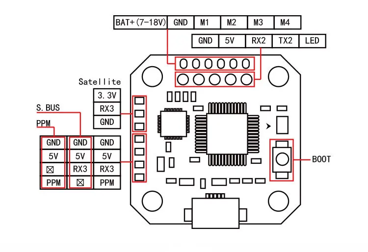 Мини-куб 20*20 Пико BLX FC Полет контроллер для Kingkong Flyegg FPV гонки бесщеточный Drone Quadcopter |