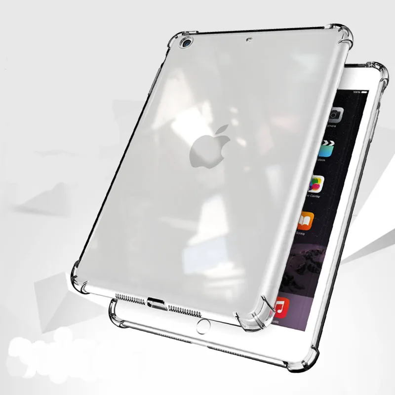 Противоударный чехол для iPad mini 1 2 3 4 Pro 2018 мягкий силиконовый из ТПУ задняя крышка