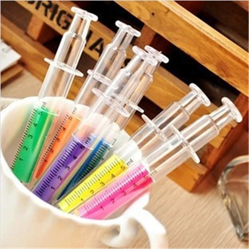 

D407 stationery creative needle tube fluorescent note pen small fresh candy color marker pen manufacturer direct selling