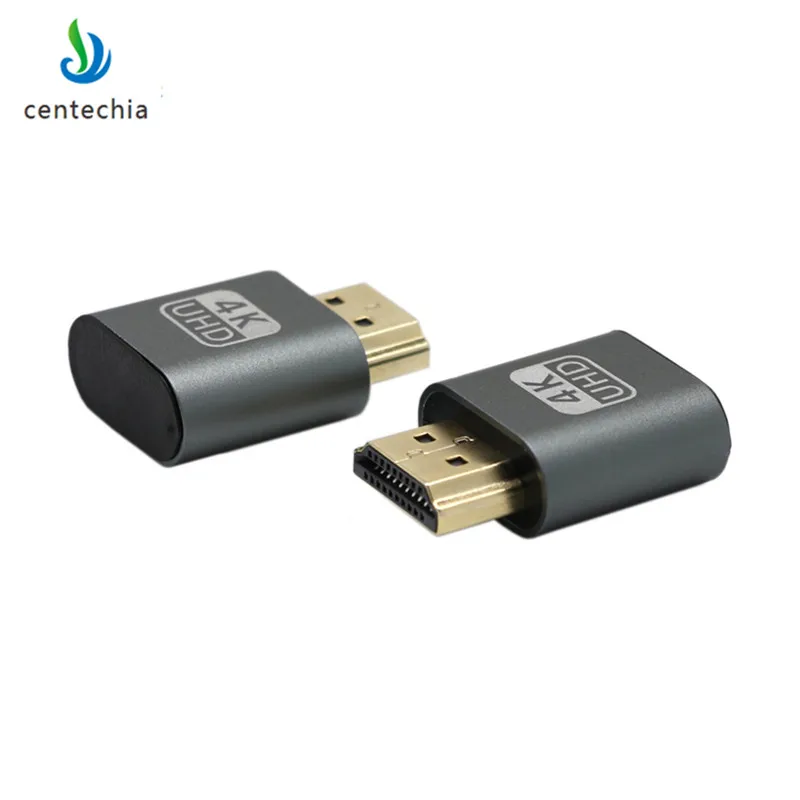 Новинка 2018 золотой Переходник VGA HDMI для подключения виртуального дисплея
