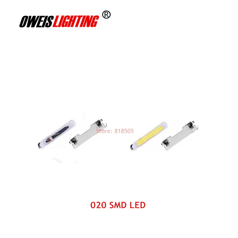 100 шт. 020 SMD СВЕТОДИОДНЫЙ 3 8*0 6 мм боковые излучающие лампы 20 мА красный синий белый
