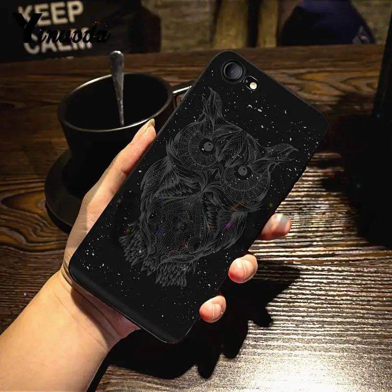Чехол Yinuoda для iphone 7 6 X милый мягкий силиконовый чехол с изображением животных