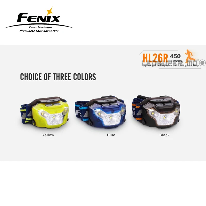 Trail Running Fenix HL26R Cree XP-G2 R5 светодиодный 450 люмен ультра легкий USB Перезаряжаемый