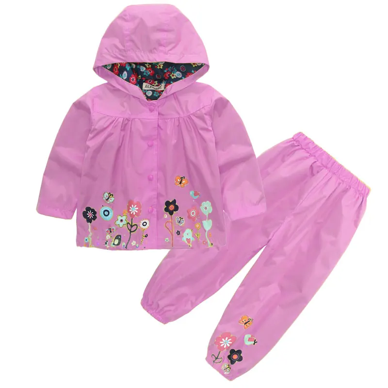 Комплект детский из куртки и штанов с принтом кролика ветровка плащ k1 | Детская