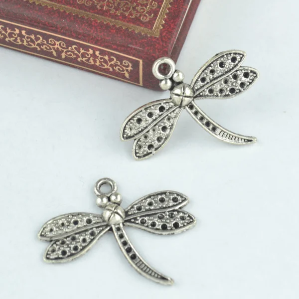 10 шт. подвеска в виде стрекозы из цинкового сплава винтажный тибетский