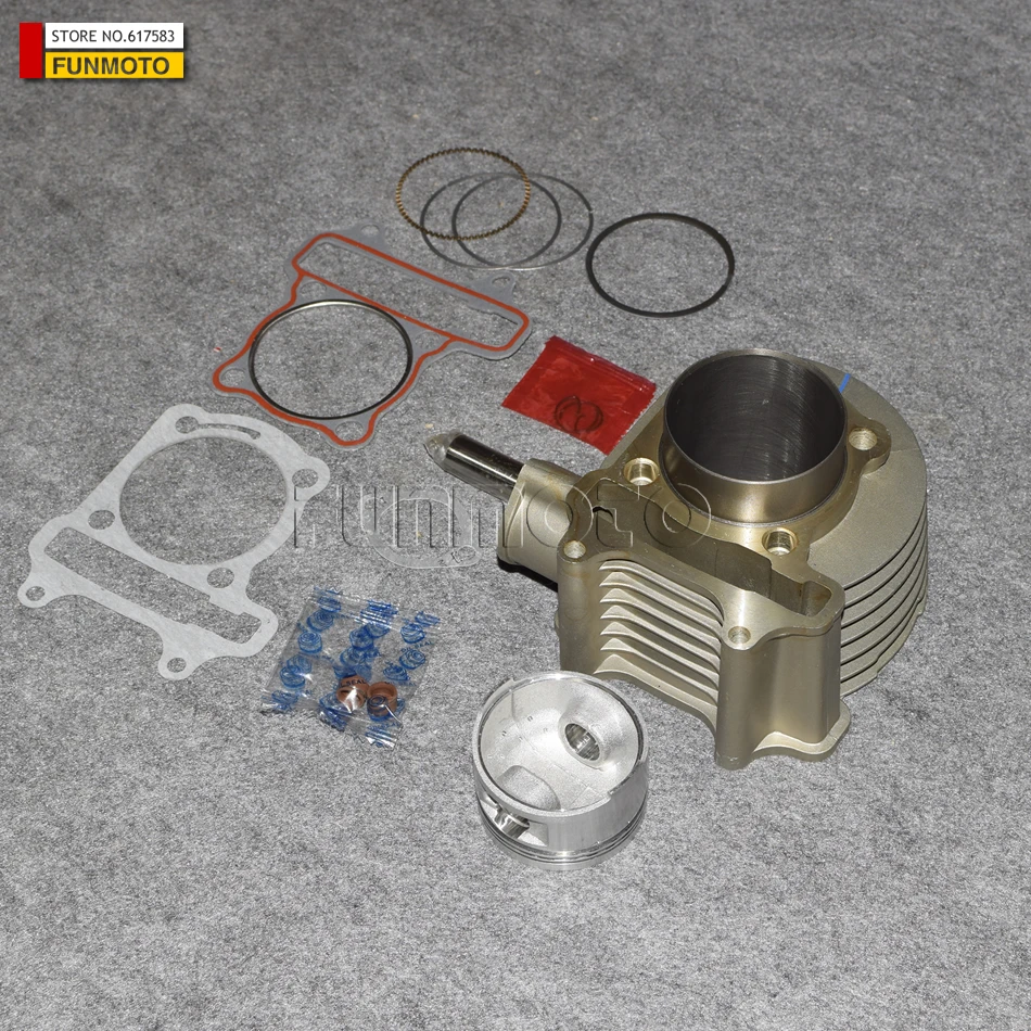 CYLINDER ASSY SUIT FOR GY6 150/E-TON150 ATV/QUAD  BORE IS 61MM IT INCLUDE CYLINDER/PISTON/PIN/RINGS/GASKETS