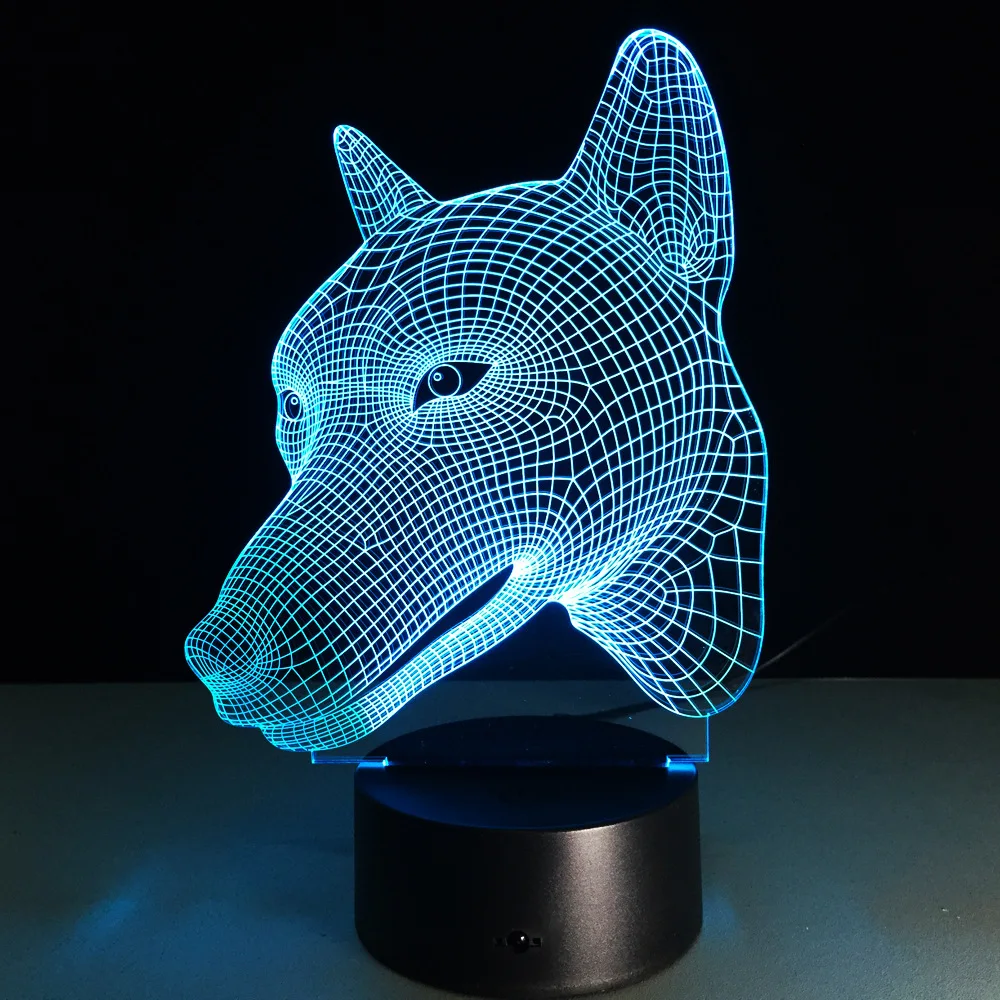 7 Красочные 3D визуальный сенсорный стол светильник светодиодный потолочный