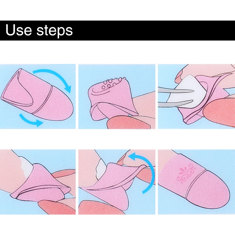 10 шт. пластиковое средство для снятия гель лака ногтей ROSALIND отмачиваемый