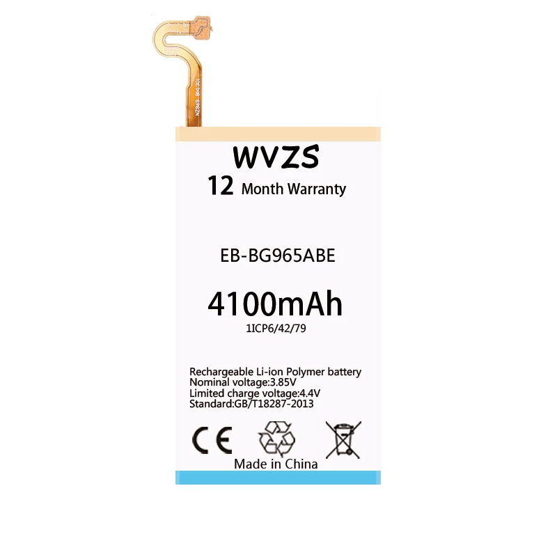 Wvzs 4100 мАч литий-полимерный аккумулятор EB-BG965ABE для samsung GALAXY S9 Plus G9650 + G965F Сменные