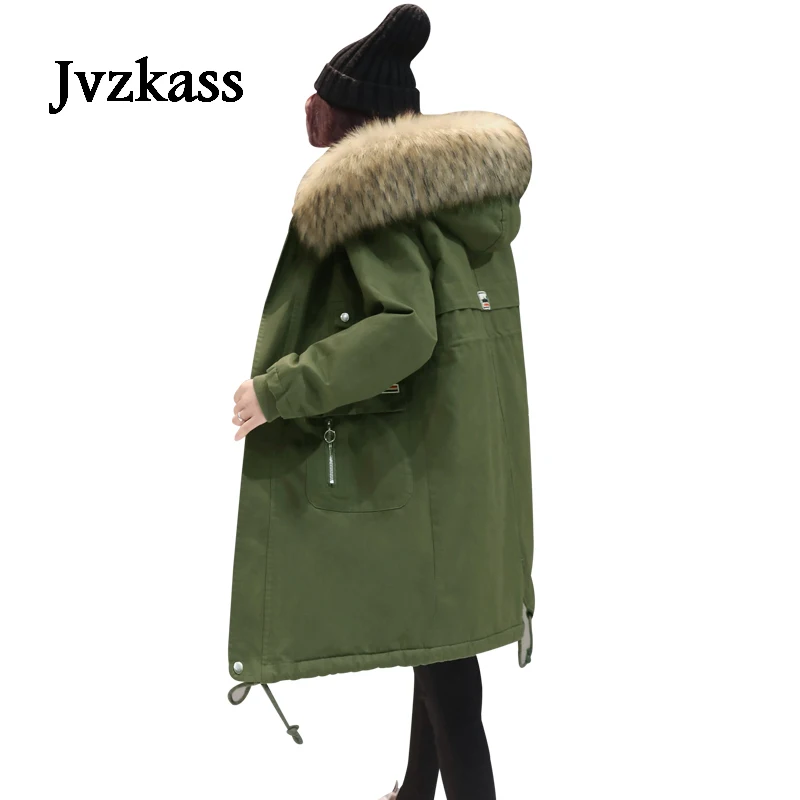 Jvzkass, новинка, горячая распродажа, парка, зимнее пальто для женщин, зимняя куртка с хлопковой подкладкой, женское длинное пальто, зимняя куртка s Z34