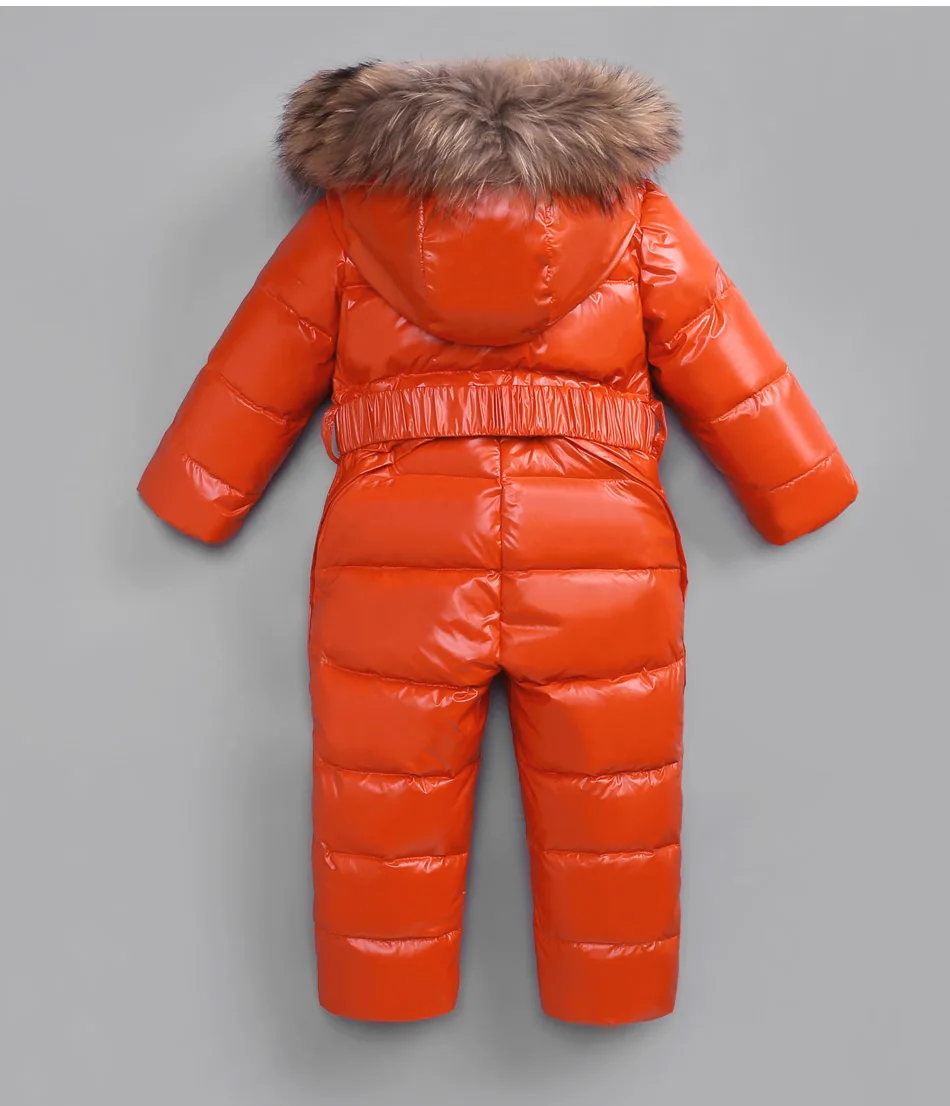 Baby Rompers New Baby Jumpsuits Boys Girls Winter Overalls Rompers Kids Snowsuit Duck Down Children Jumpsuit Hooeded Rompers