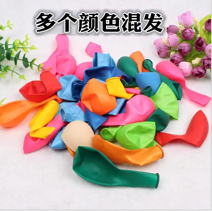 100pcs 1.2g 10inch Latex Balloons 8 Colors Helium Foil Air Balls Inflatable Wedding Children Birthday Party Decoration Balloon | Дом и сад