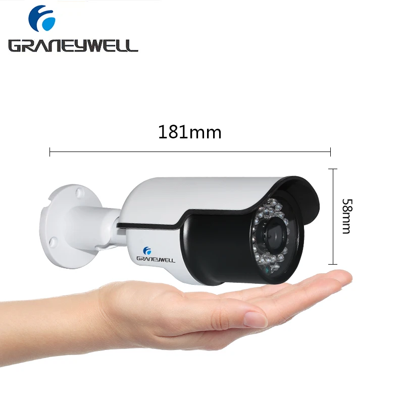 GRANEYWELL Камера Безопасности Водонепроницаемая Пуля CCTV видео наблюдения белая