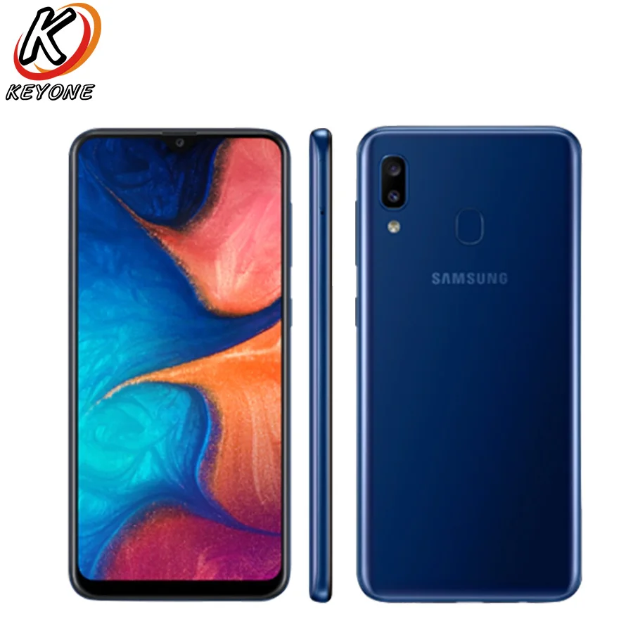Samsung Galaxy A20 A205F DS мобильный телефон 6 4 дюйма 3 ГБ ОЗУ 32 Гб ПЗУ Exynos 7884 Восьмиядерный 13