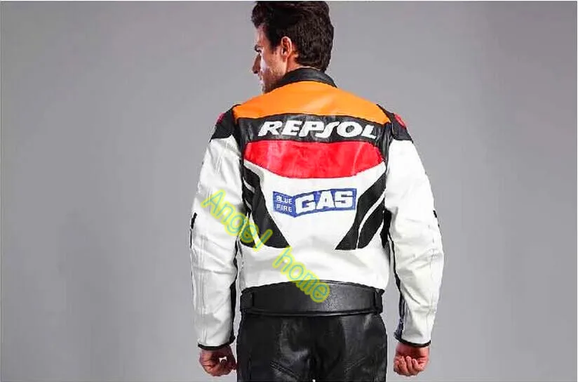 Куртка Moto GP REPSOL гоночная кожаная цветная куртка хорошего качества VS02 из
