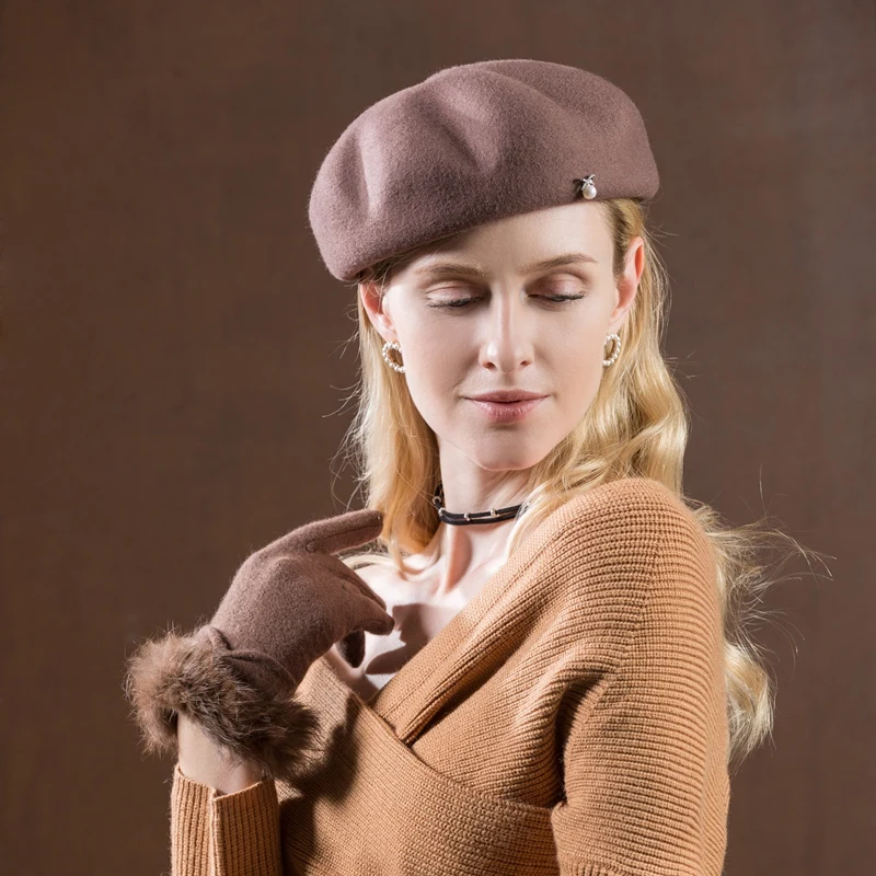 

Шляпа Женская Fedoras, шерстяной головной убор для девушек, модный купольный головной убор для осени, новый женский шерстяной фетровый головно...