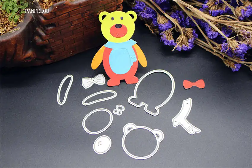 PANFELOU металлическая поделка Mr.bear бумажные штампы для высечки скрапбукинга/DIY