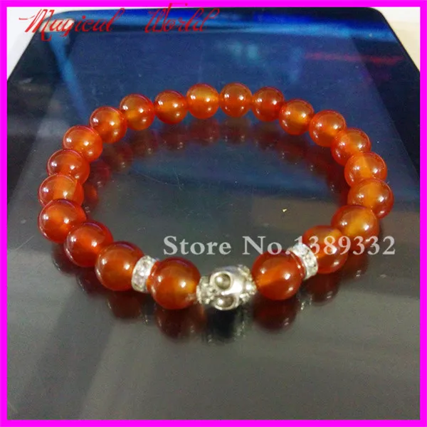 1 шт. красивые унисекс полудрагоценные Сердолик красные драгоценные камни бисер