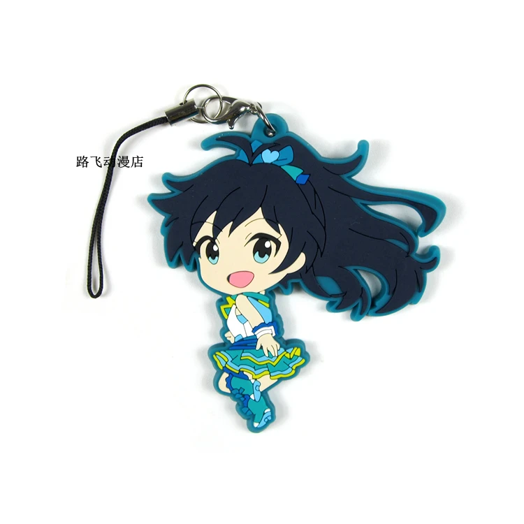 Резиновый брелок для ключей от IDOLM @ STER Shijou Takane Akizuki Ritsuko Kikuchi Makoto модель аниме кулон