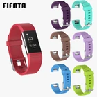 Цветной силиконовый ремешок FIFATA для Fitbit Charge 2, сменный ремешок для смарт-браслета, Аксессуары для браслета Fitbit Charge 2