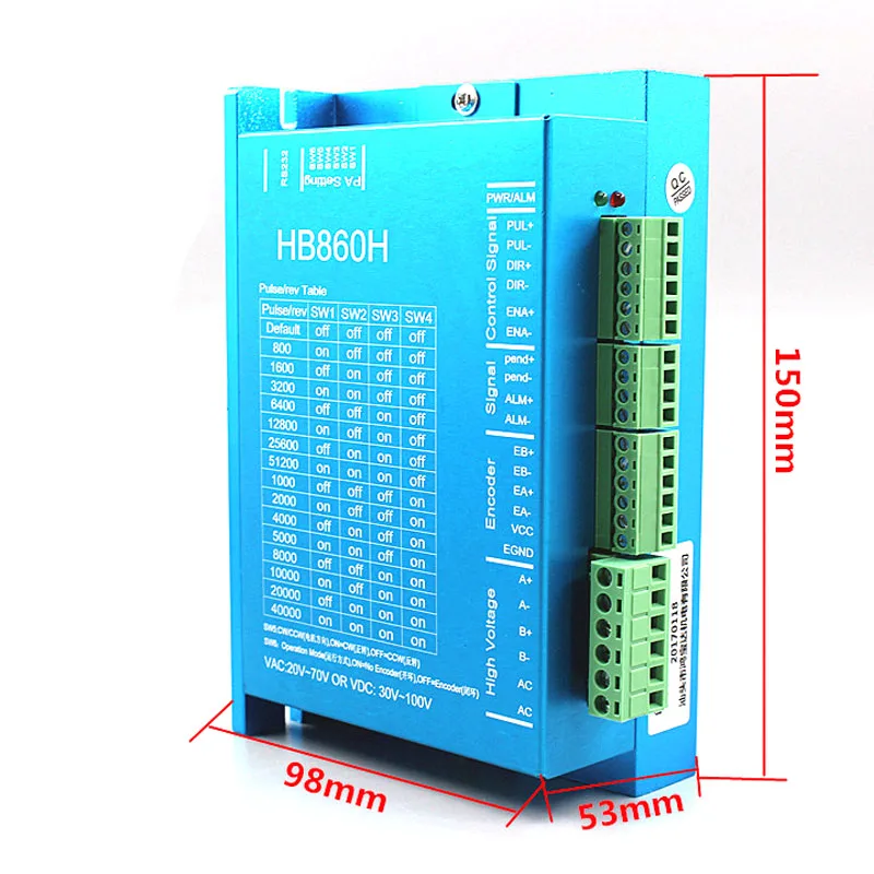 Комплект двигателей с замкнутым контуром Nema34 8.5N.m драйвер HB860H + 86HB250 118B гибридный